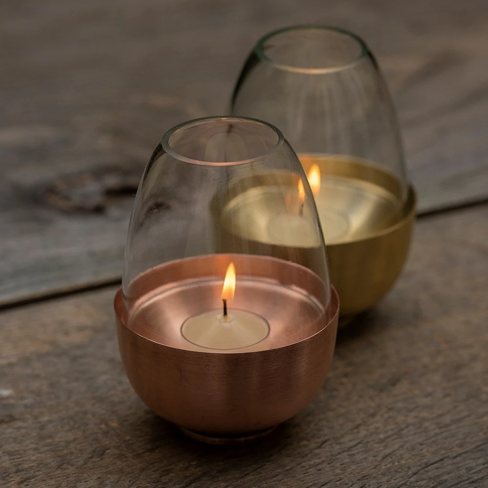 Tulip Tealight Holder - Copper 2 Tulip Tealight Holder - Copper - Image 2