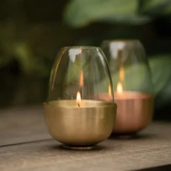 Tulip Tealight Holder - Brass -Garden & Outdoors pr2000046889 card8 lg