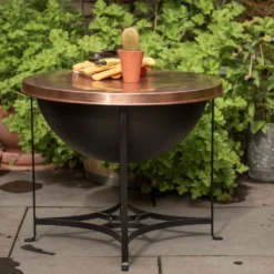 Fire Pit/table With Copper Top - Low -Garden & Outdoors pr2000046896 card7 lg