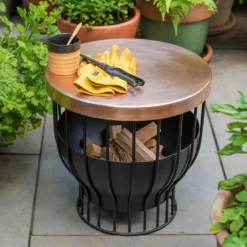 Fire Basket/table With Copper Top -Garden & Outdoors pr2000046902 card8 lg