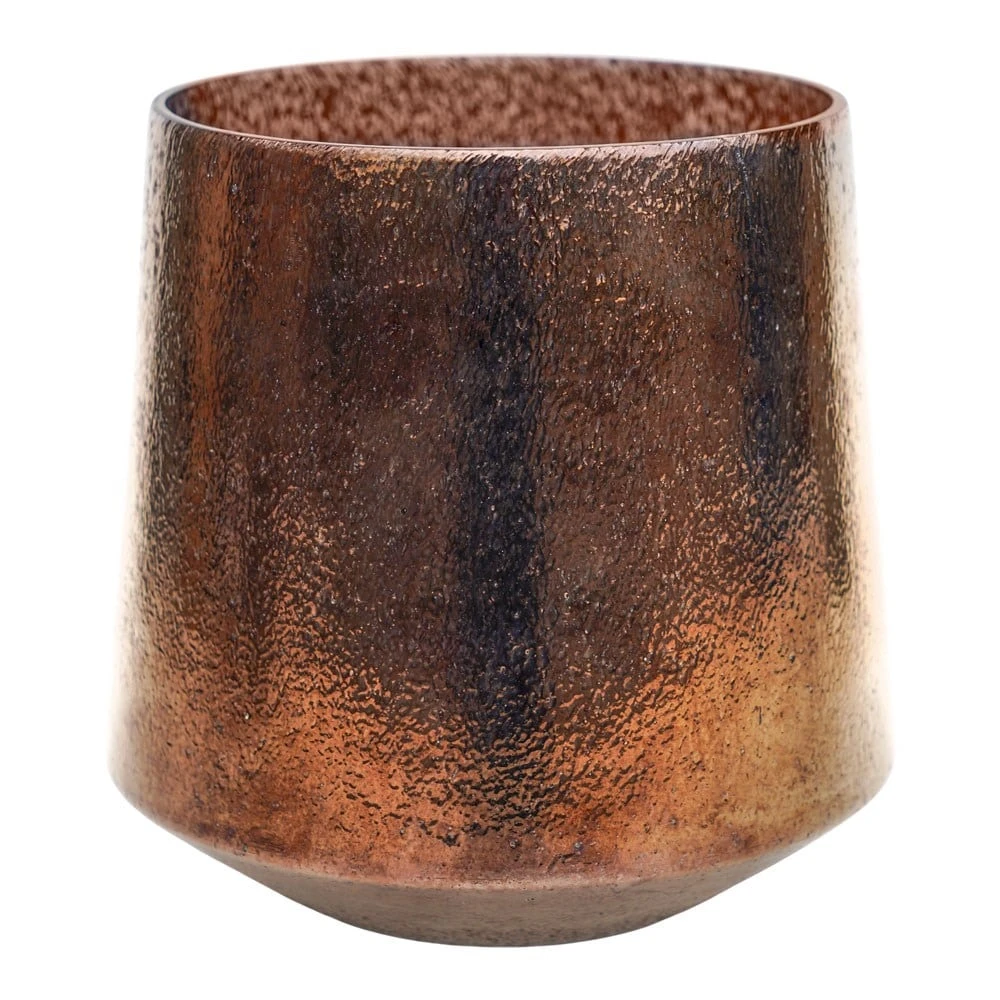Glass Metallic Plant Pot - Bronze 2 Glass Metallic Plant Pot - Bronze - Image 2