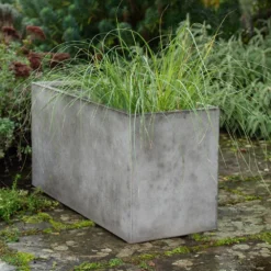 Rectangular Terrace Planter - Weathered Cement -Garden & Outdoors pr2000048710 card4 lg