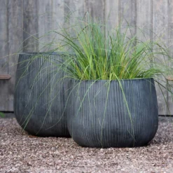 Ripple Bowl Planter - Ash Grey 10 Ripple Bowl Planter - Ash Grey -Garden & Outdoors pr2000048719 card3 lg