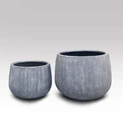 Ripple Bowl Planter - Ash Grey 11 Ripple Bowl Planter - Ash Grey -Garden & Outdoors pr2000048719 card4 lg
