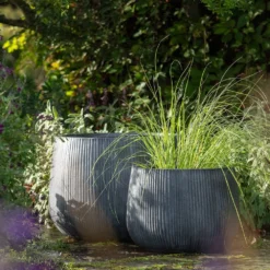 Ripple Bowl Planter - Ash Grey 14 Ripple Bowl Planter - Ash Grey -Garden & Outdoors pr2000048719 card7 lg