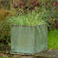 Square Terrace Planter - Verdigris -Garden & Outdoors pr2000048721 card3 lg