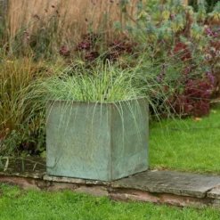 Square Terrace Planter - Verdigris -Garden & Outdoors pr2000048721 card5 lg