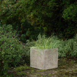 Square Terrace Planter - Weathered Cream -Garden & Outdoors pr2000048723 card6 lg