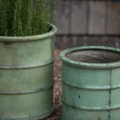 Greenwich Barrel Planter - Verdigris -Garden & Outdoors pr2000048731 card10 lg