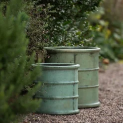 Greenwich Barrel Planter - Verdigris -Garden & Outdoors pr2000048731 card3 lg