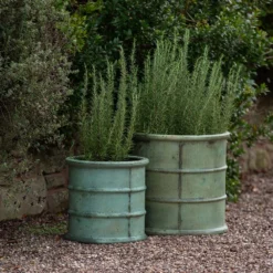 Greenwich Barrel Planter - Verdigris -Garden & Outdoors pr2000048731 card6 lg