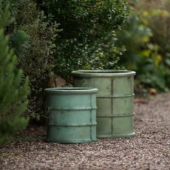 Greenwich Barrel Planter - Verdigris -Garden & Outdoors pr2000048731 card7 lg